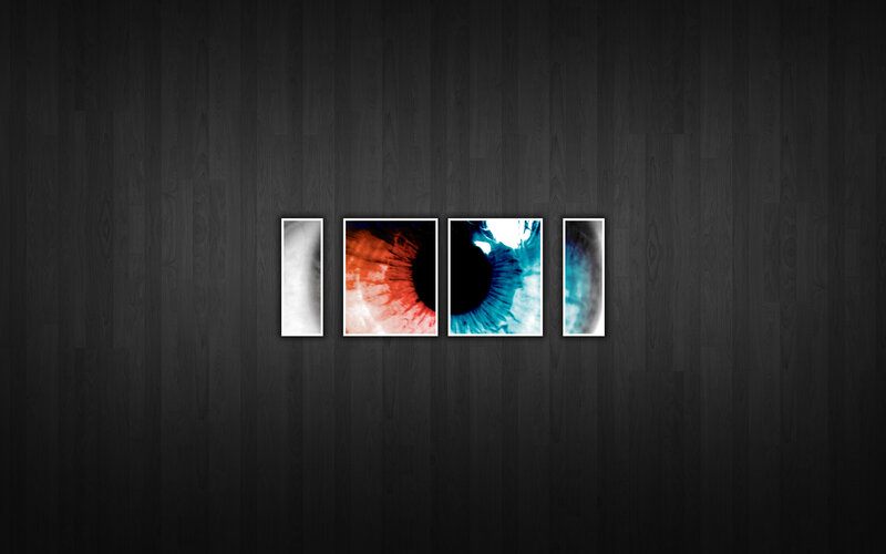 abstract eye art panels