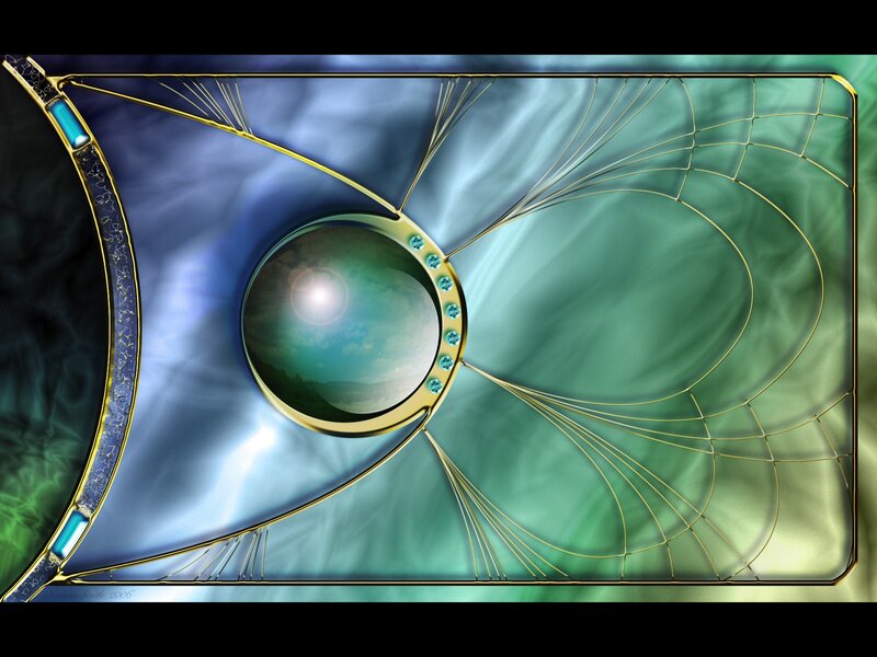 Abstract Eye Design — Blue, Serene