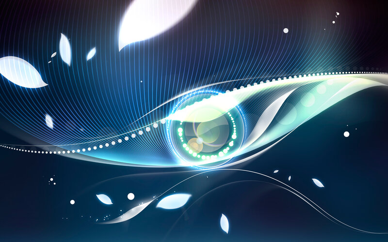 Abstract Eye Design — Blue