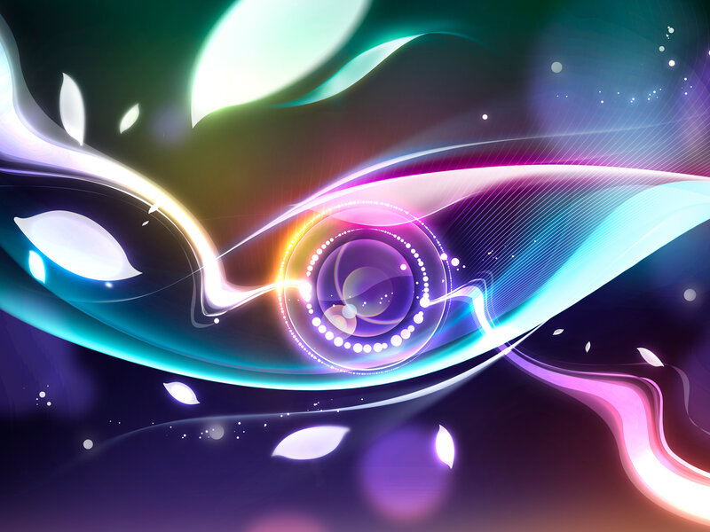 Abstract Eye Design — Purple
