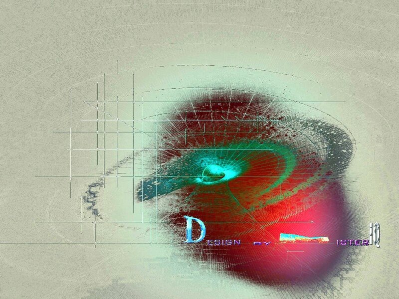 Abstract Eye Design — Red