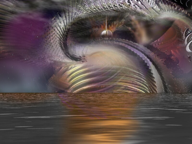 Abstract Eye-like Structure — Purple