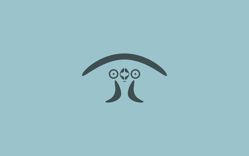 abstract eye-like symbol