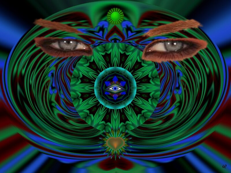 Abstract Eye Mandala