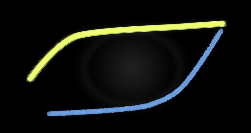 Abstract Eye Shape — Black