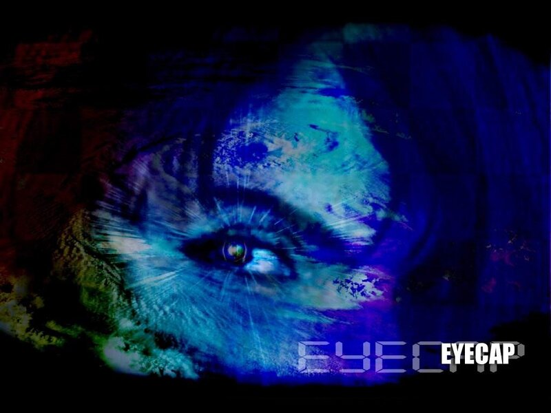 abstract eye with blue tones