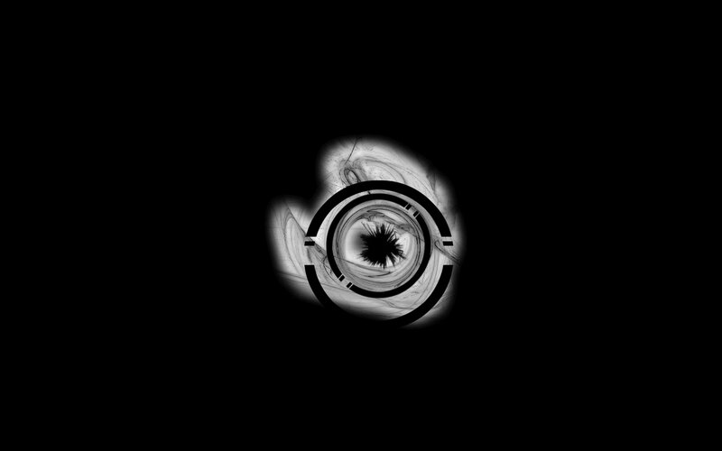 abstract eye with digital overlay