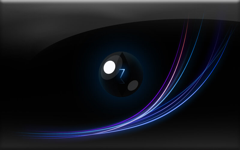 abstract eye with glowing lines