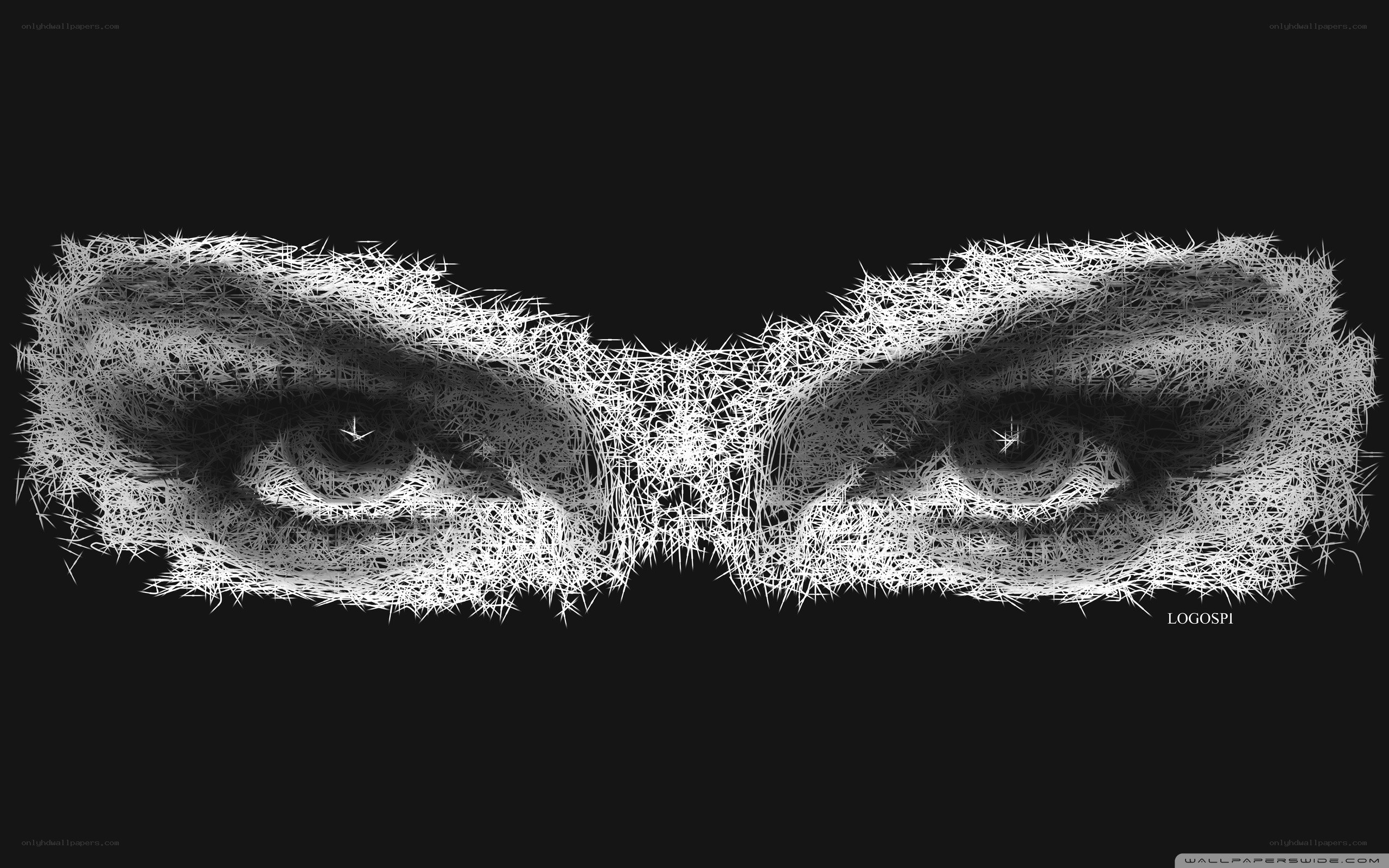 Abstract eyes art