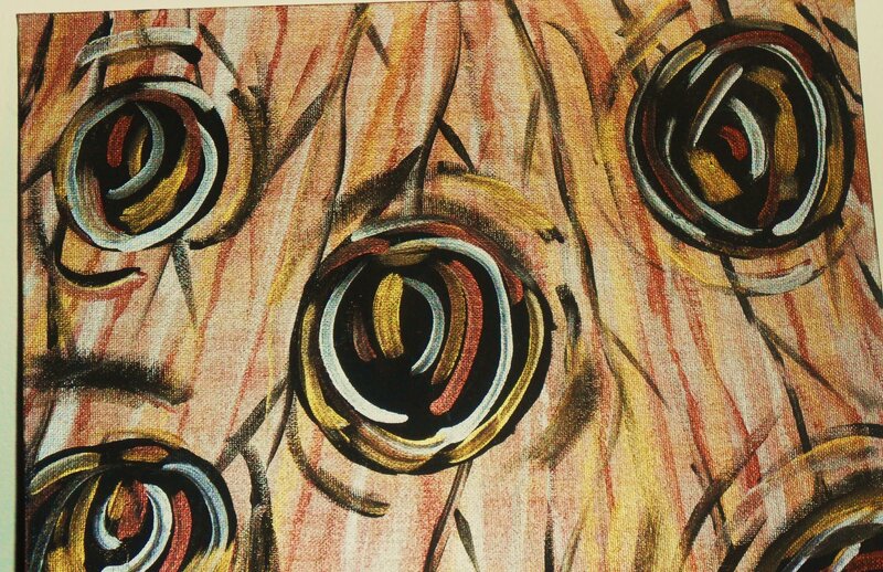 Abstract Eyes Painting