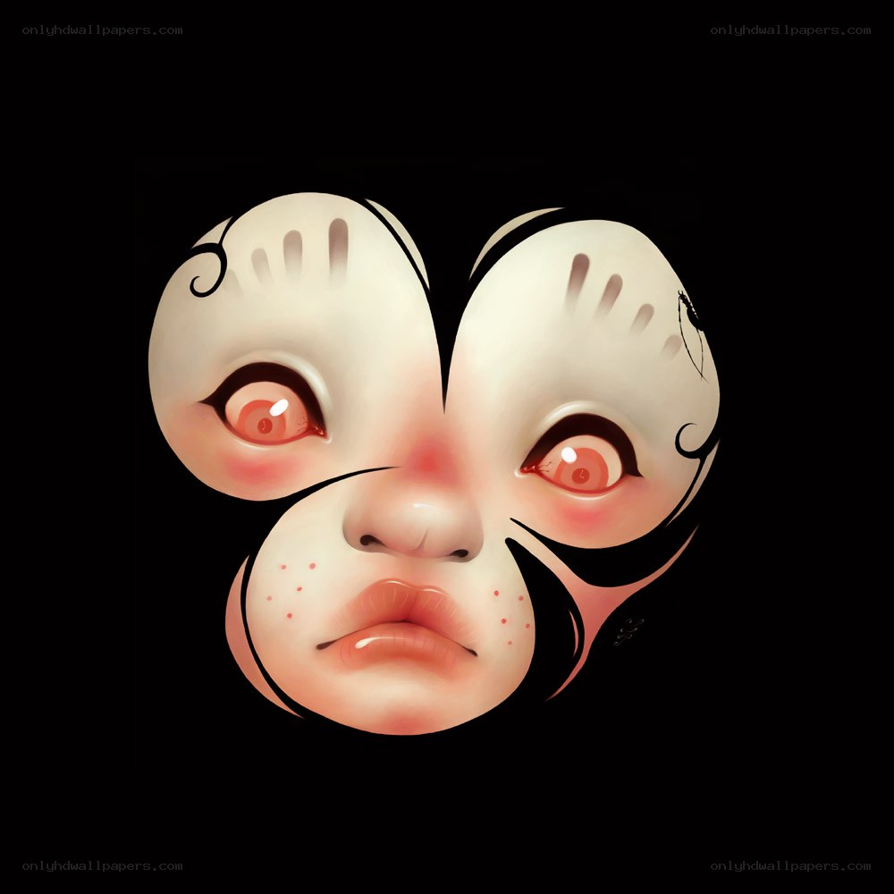 abstract face art