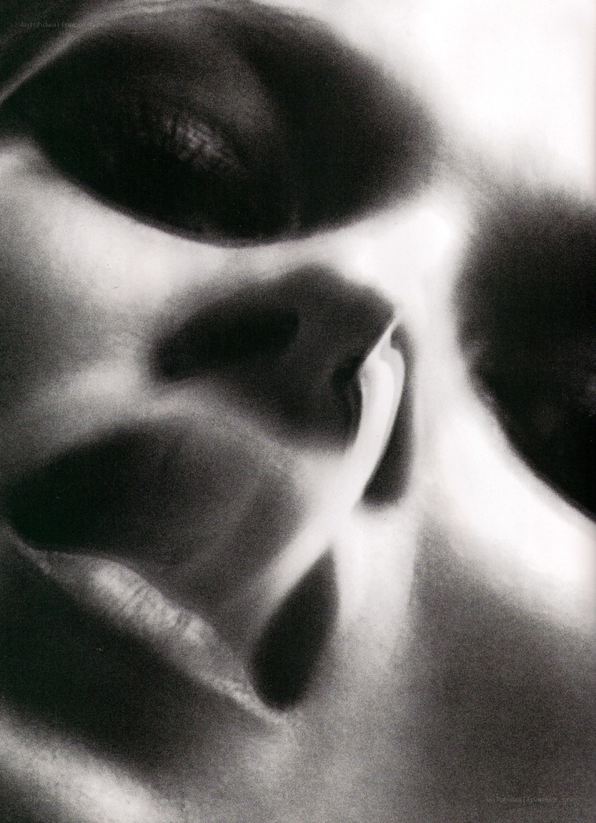 abstract face close-up