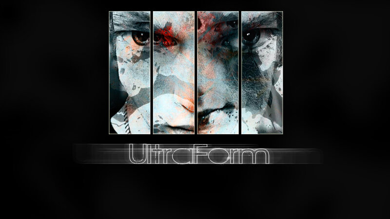 abstract face collage artwork
