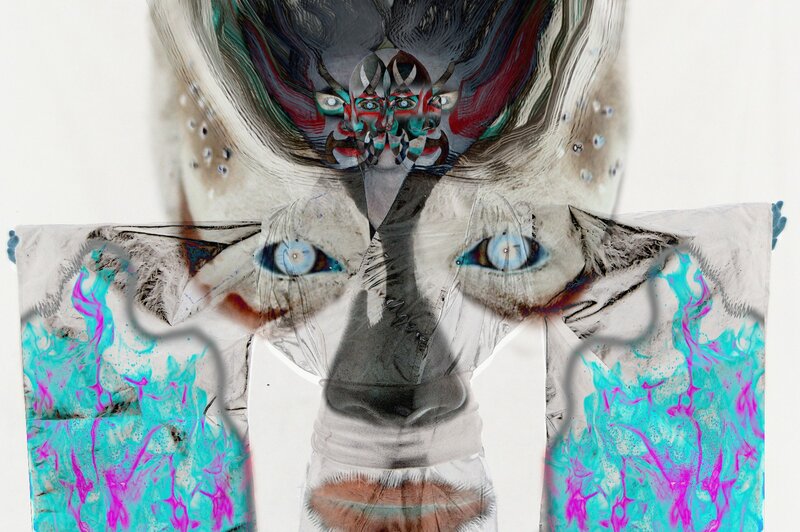 Abstract Face Collage