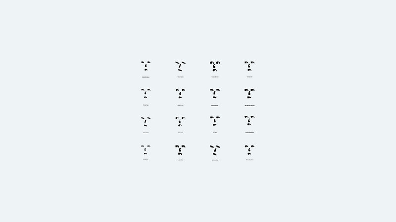 Abstract Face Icons