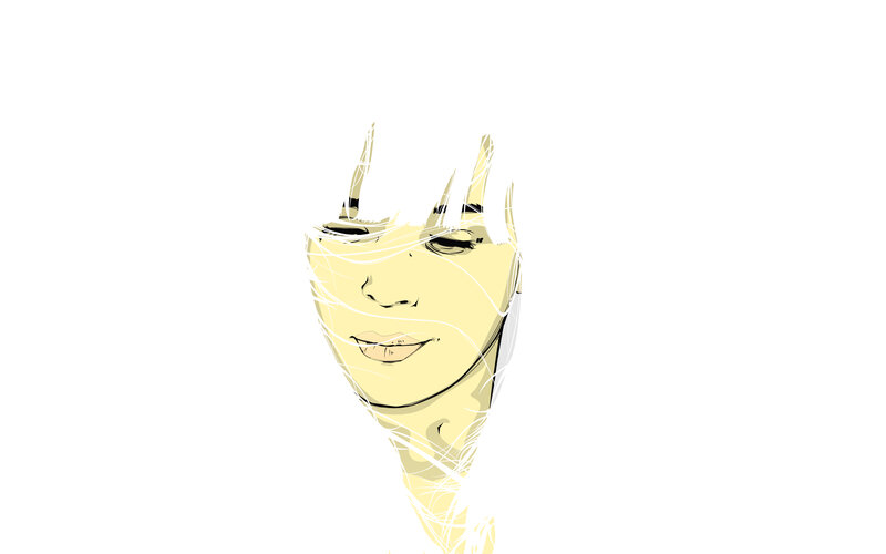 abstract face illustration