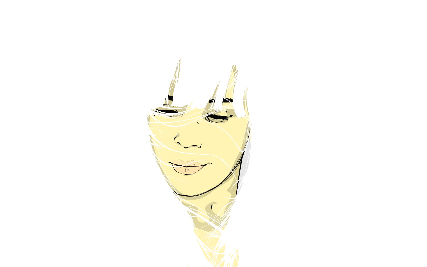 abstract face illustration
