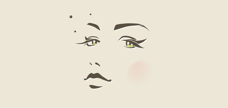 abstract face illustration