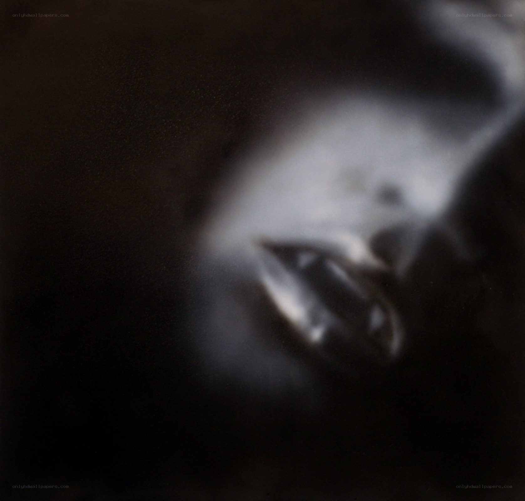 abstract face in dark tones