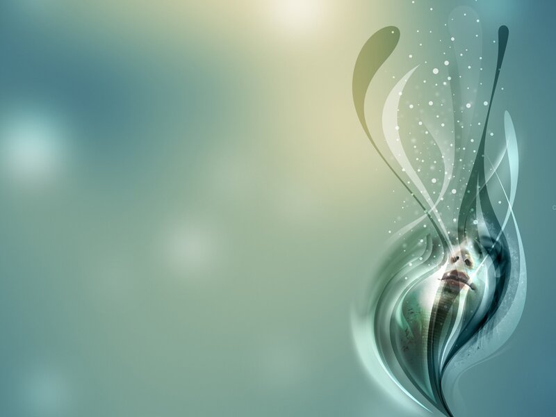 Abstract Face in Swirls