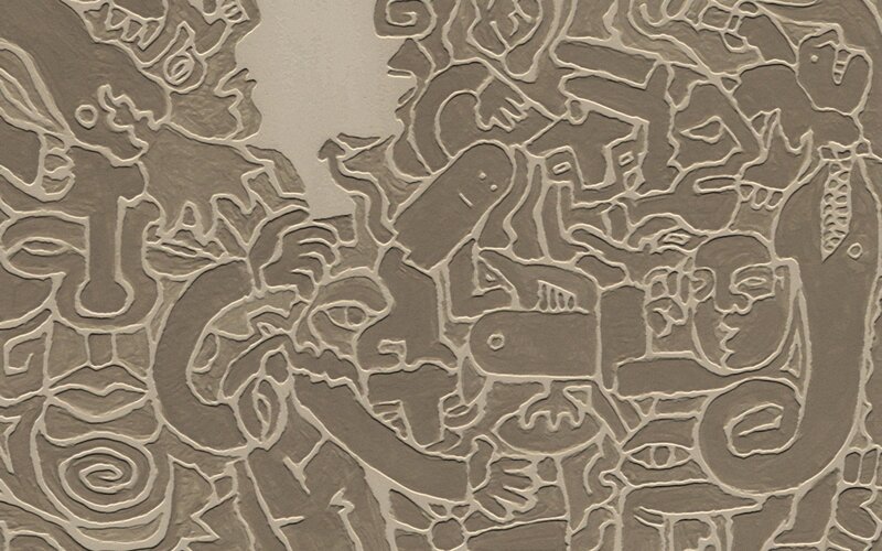 abstract face patterns