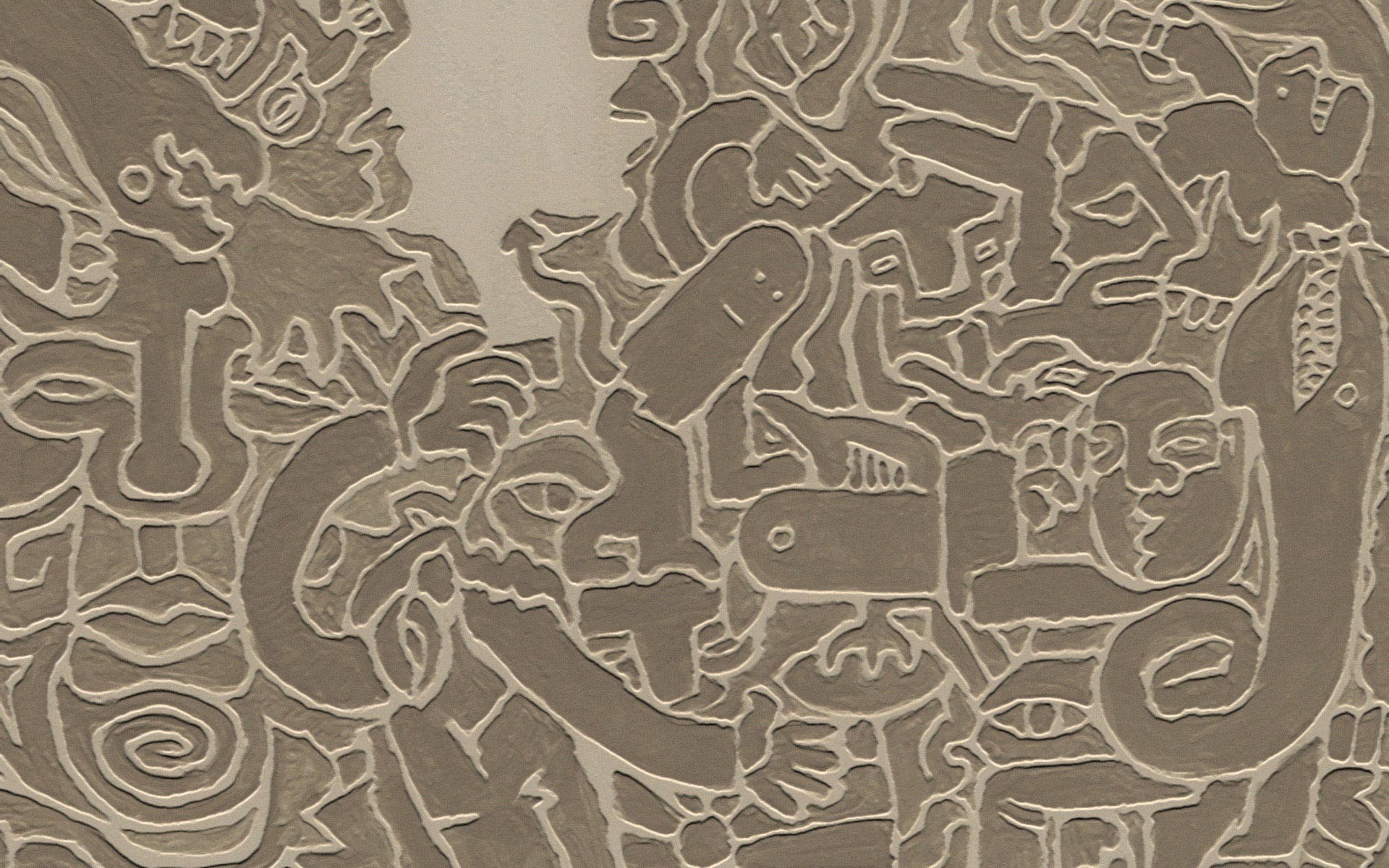 abstract face patterns