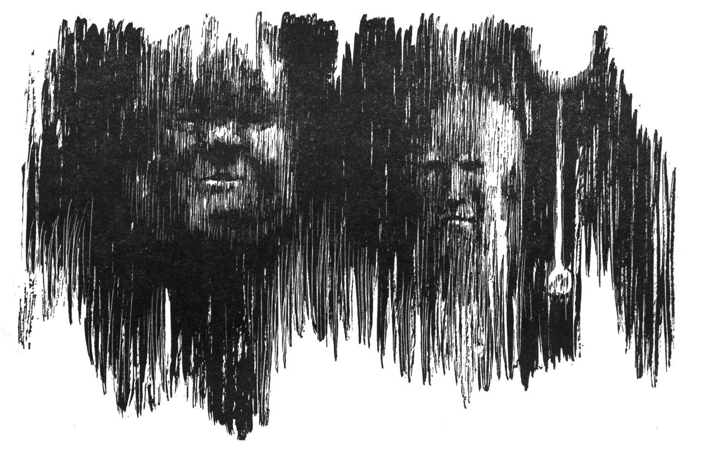 abstract face sketch