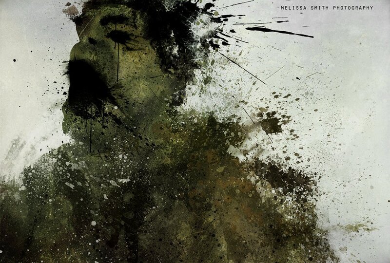 Abstract Face Splatter