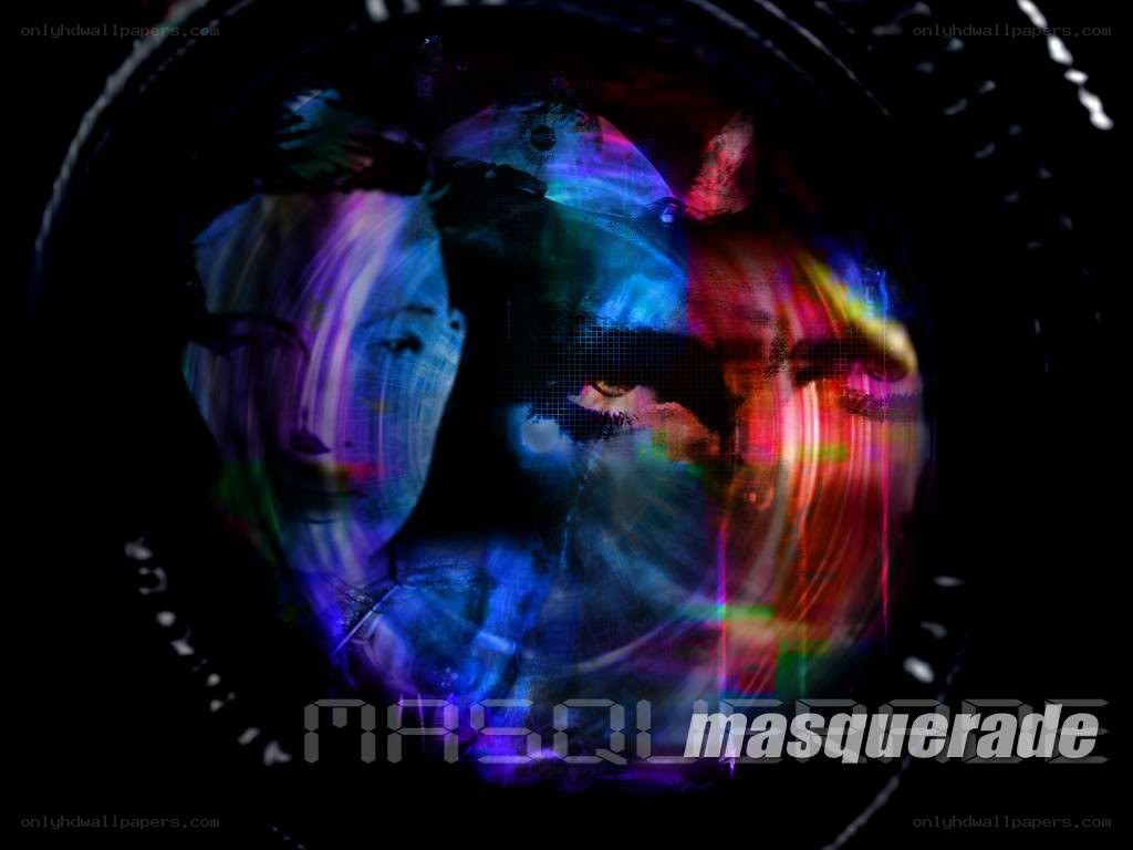 abstract face with colorful distortion