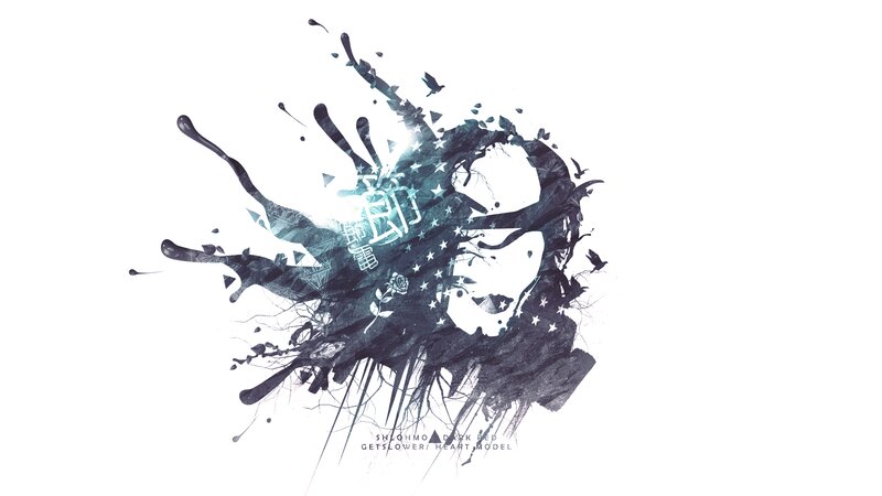 Abstract Face with Splatters