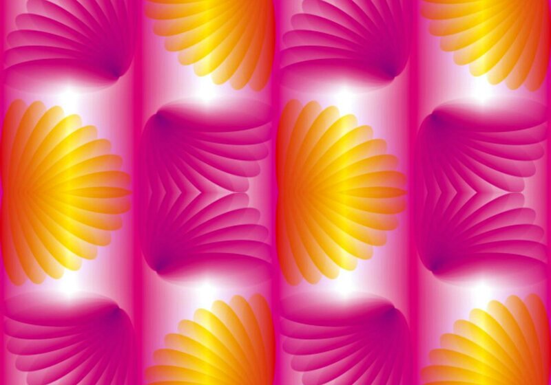Abstract Fan Shapes