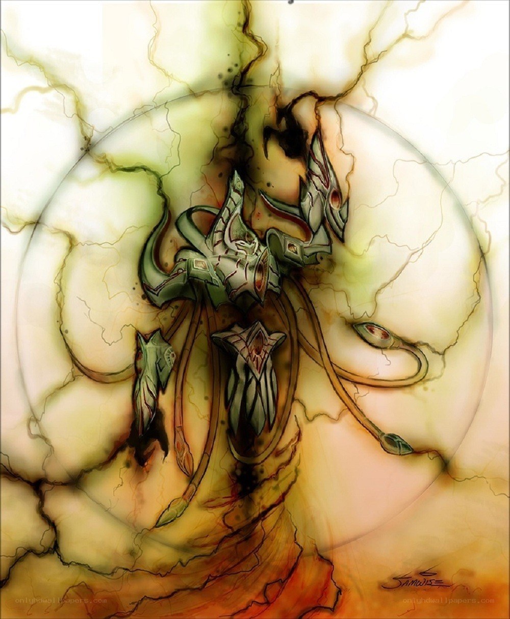 abstract fantasy creature art