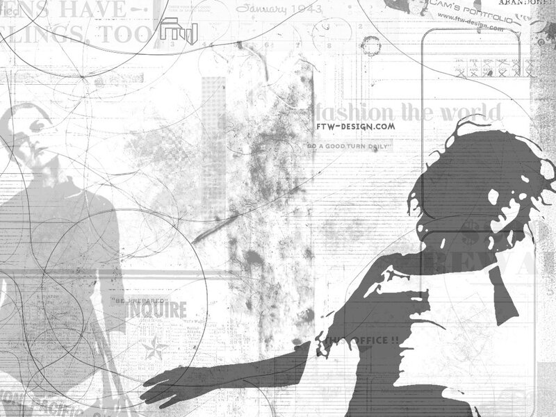 abstract fashion design collage