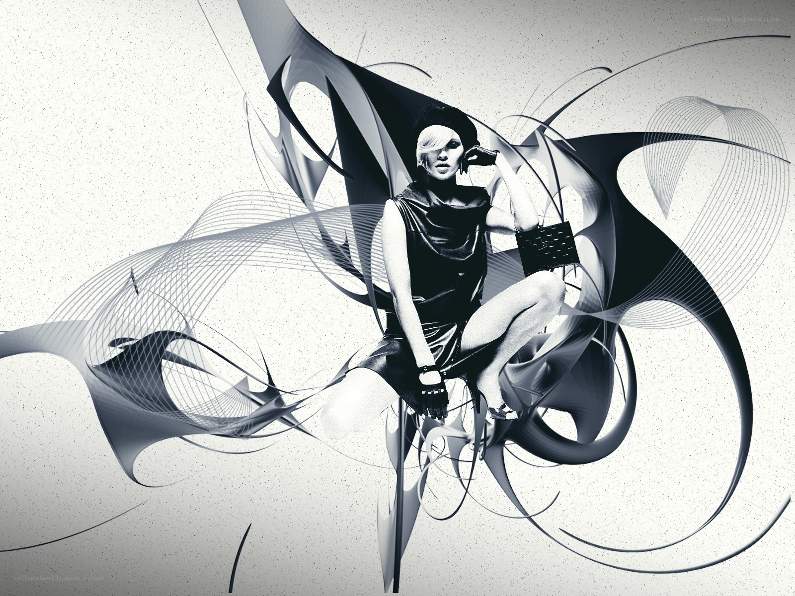 abstract fashion portrait