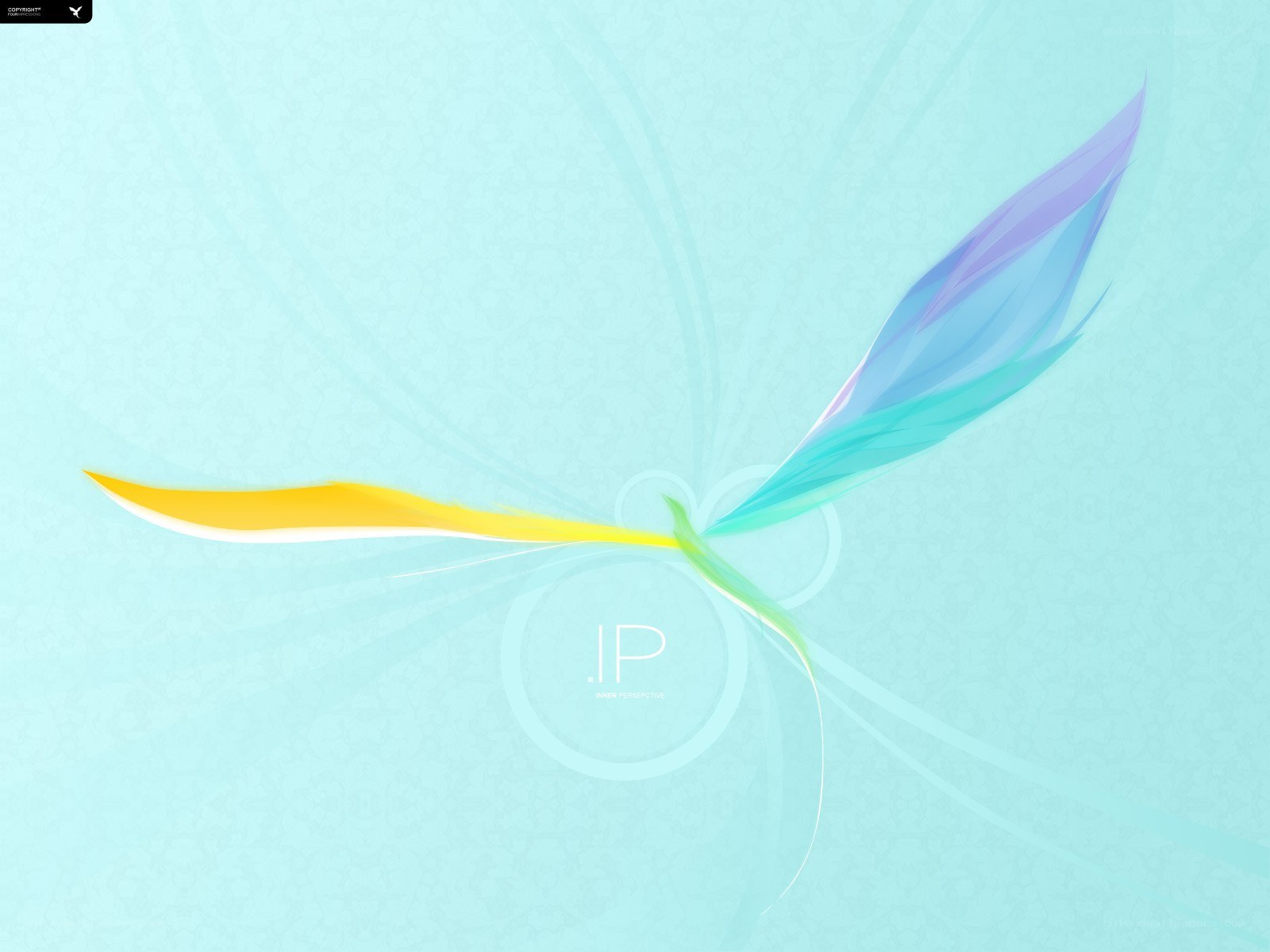 abstract feather design