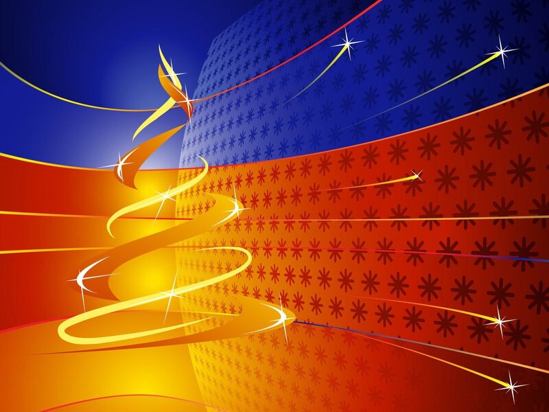 Abstract festive design with stars