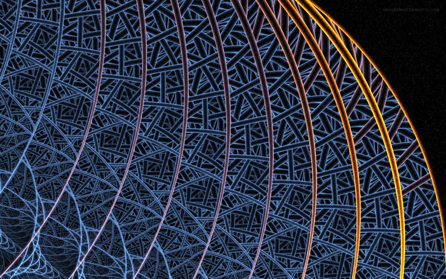Abstract fiber network pattern