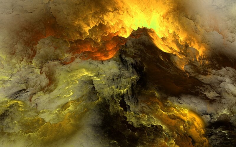 Abstract Fiery Clouds
