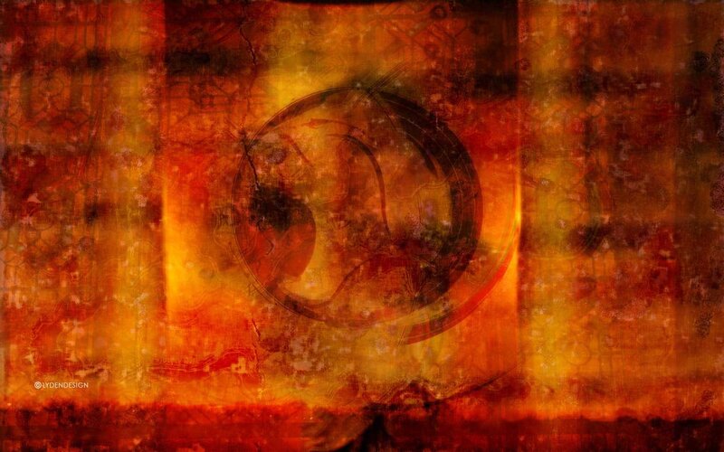 Abstract Fiery Design