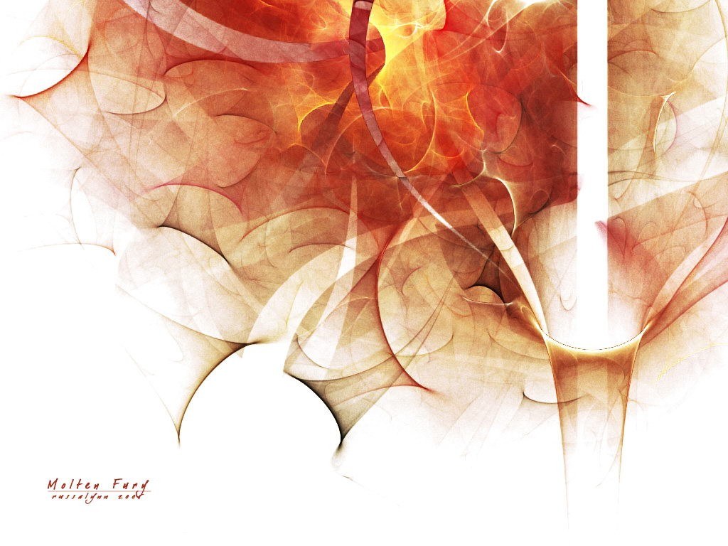 Abstract fiery fractal art
