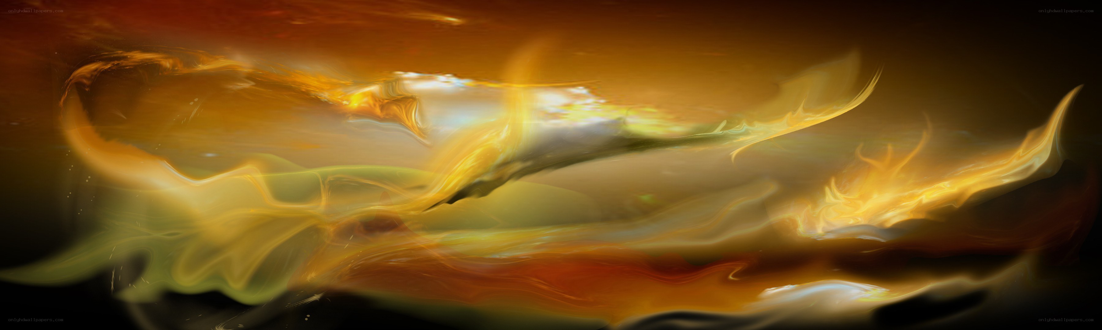Abstract fiery motion