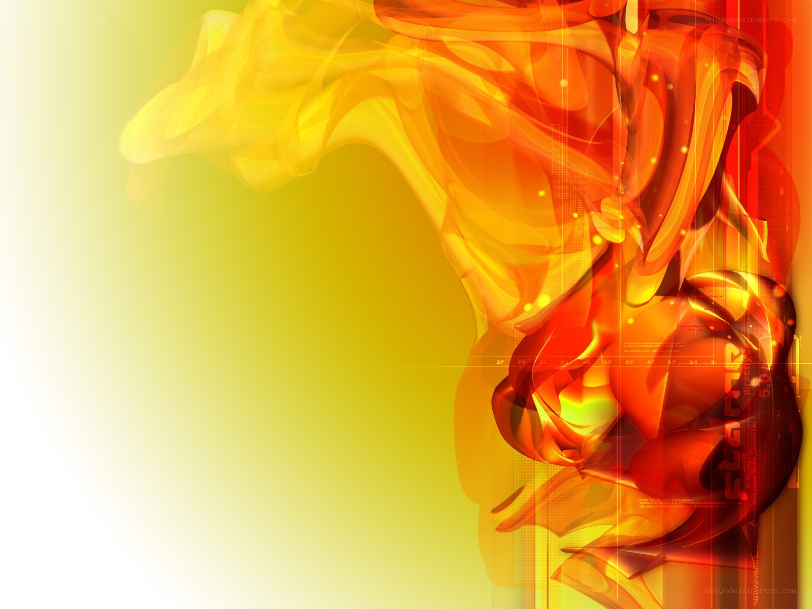 Abstract fiery motion design