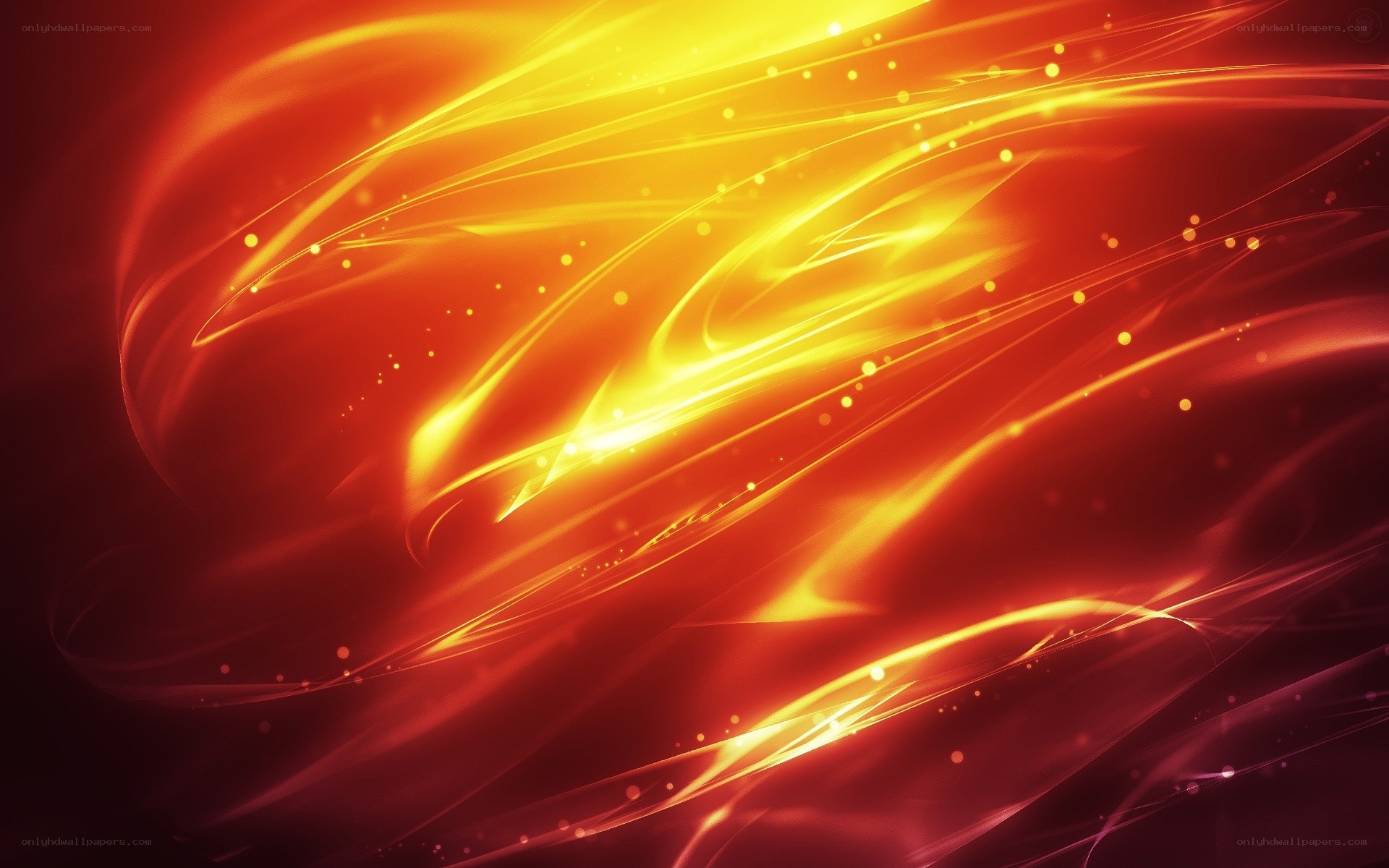 Abstract fiery motion