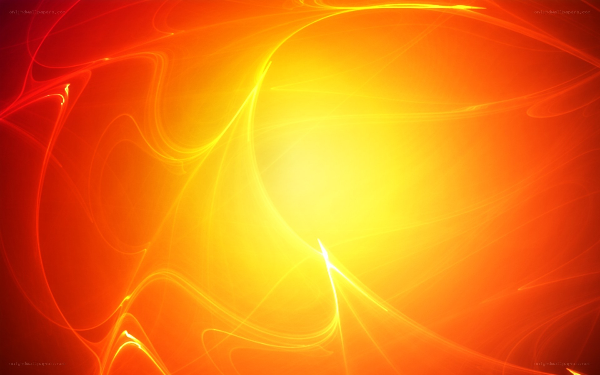 Abstract fiery swirls