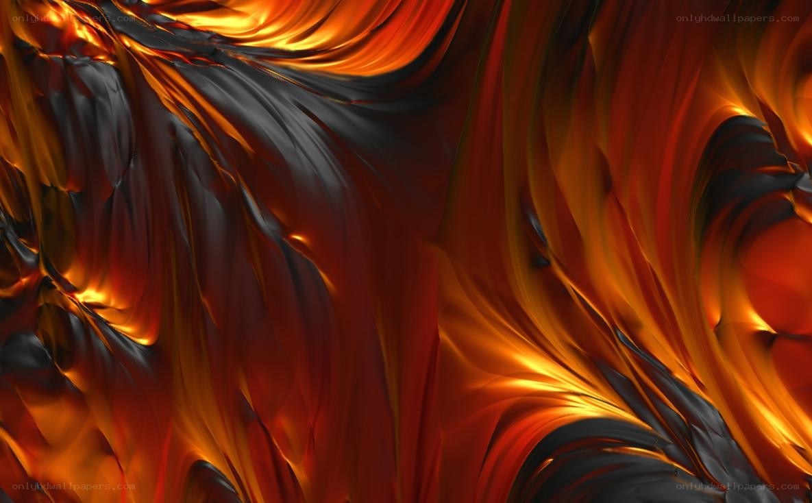 Abstract fiery swirls