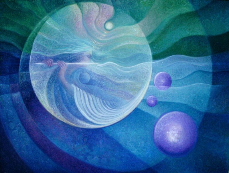 Abstract Figure in Bubble