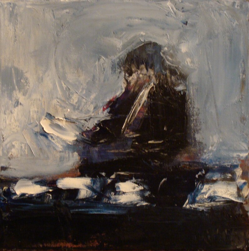 Abstract figure in dark form
