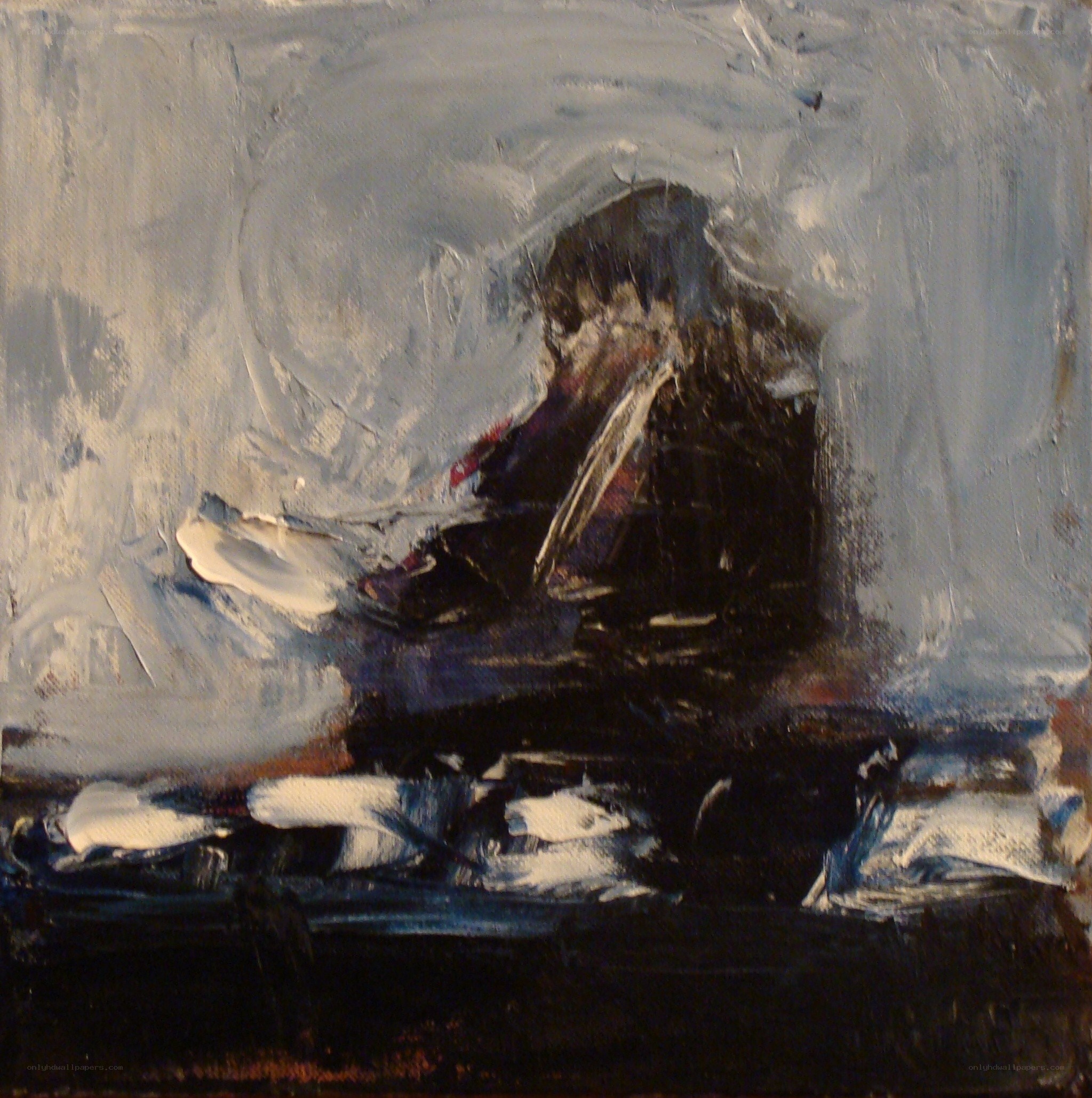 Abstract figure in dark form
