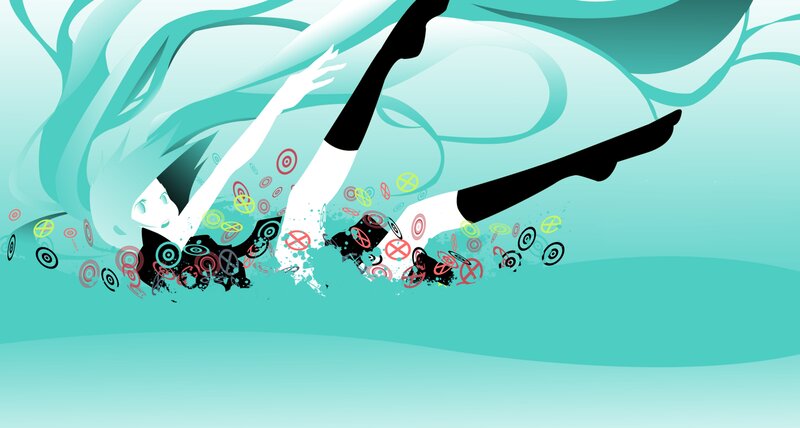 abstract figure in motion