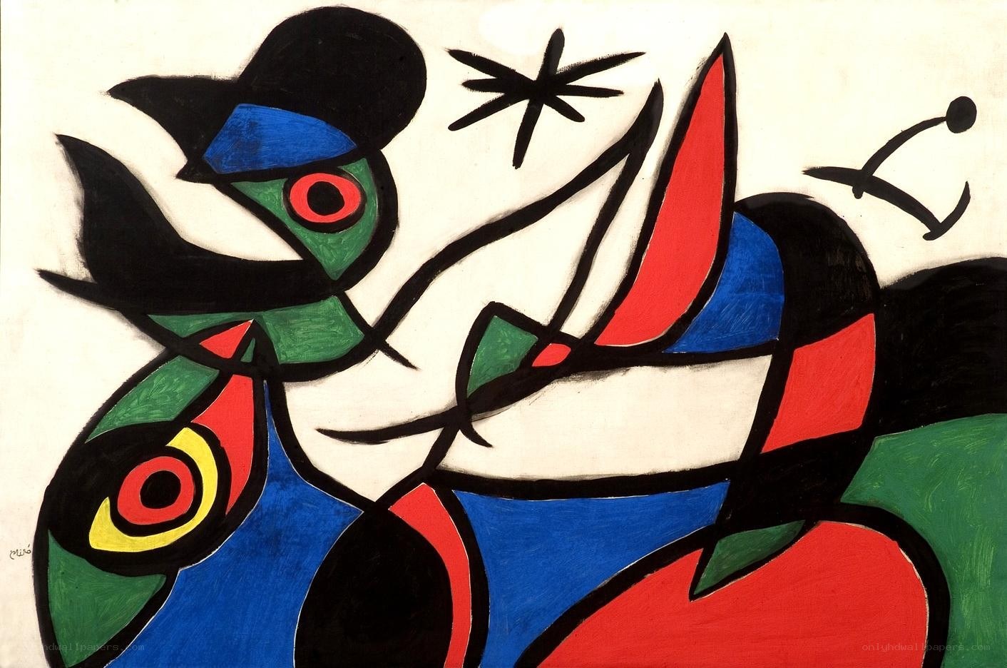 Abstract figure painting